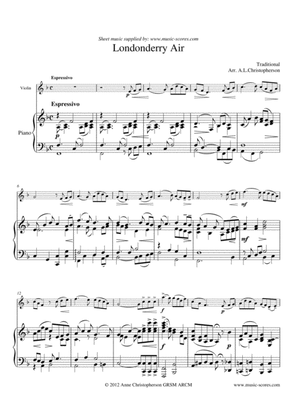 Londonderry Air - Violin and Piano