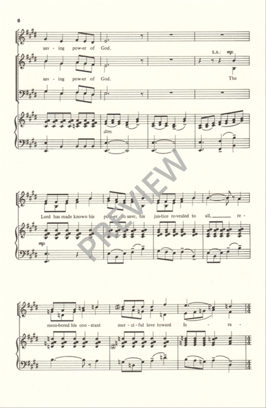 All the Ends of the Earth 4-Part scores gallery preview page 7