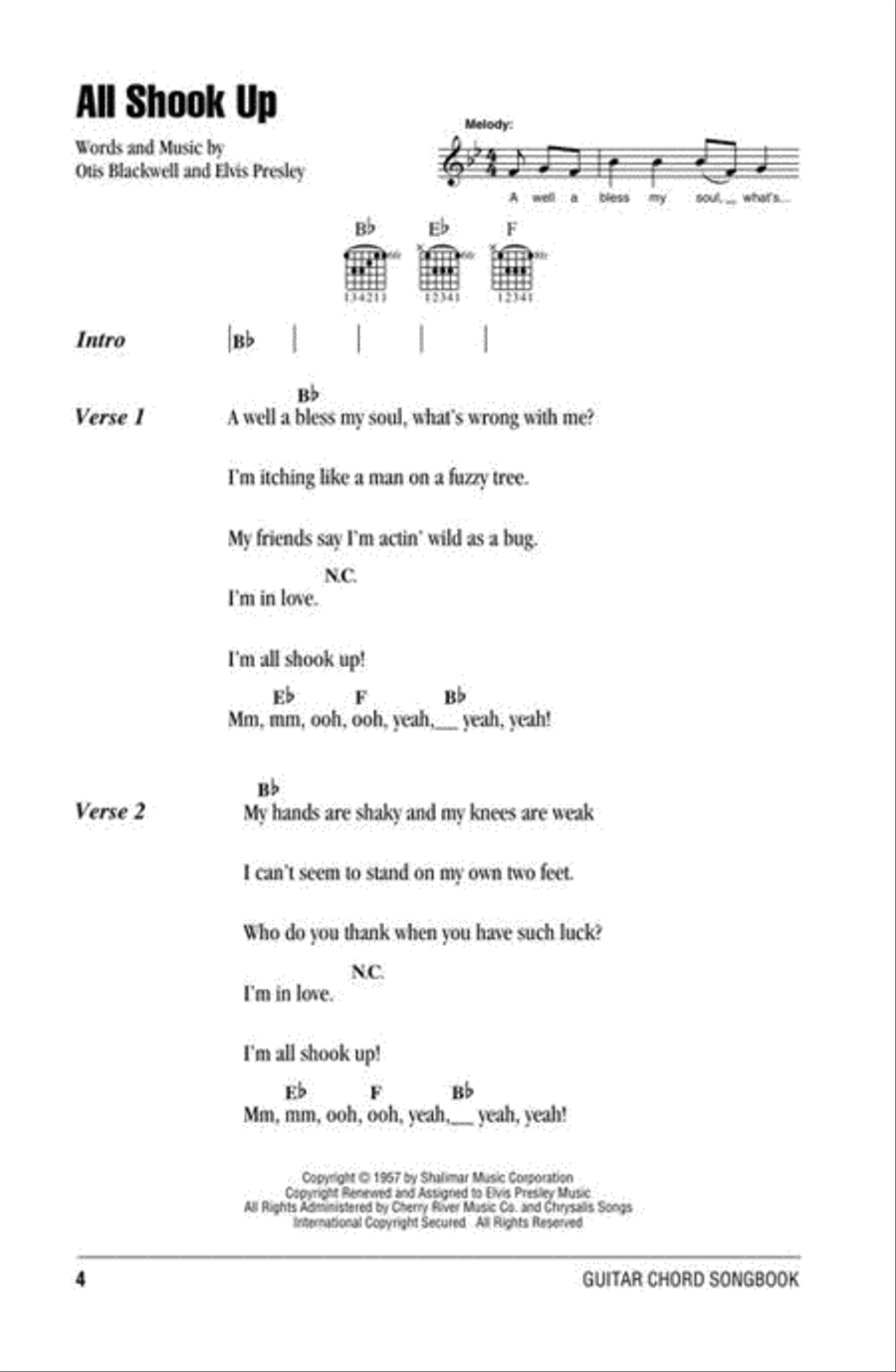 Elvis Presley Elvis Presley Electric Guitar scores gallery preview page 6