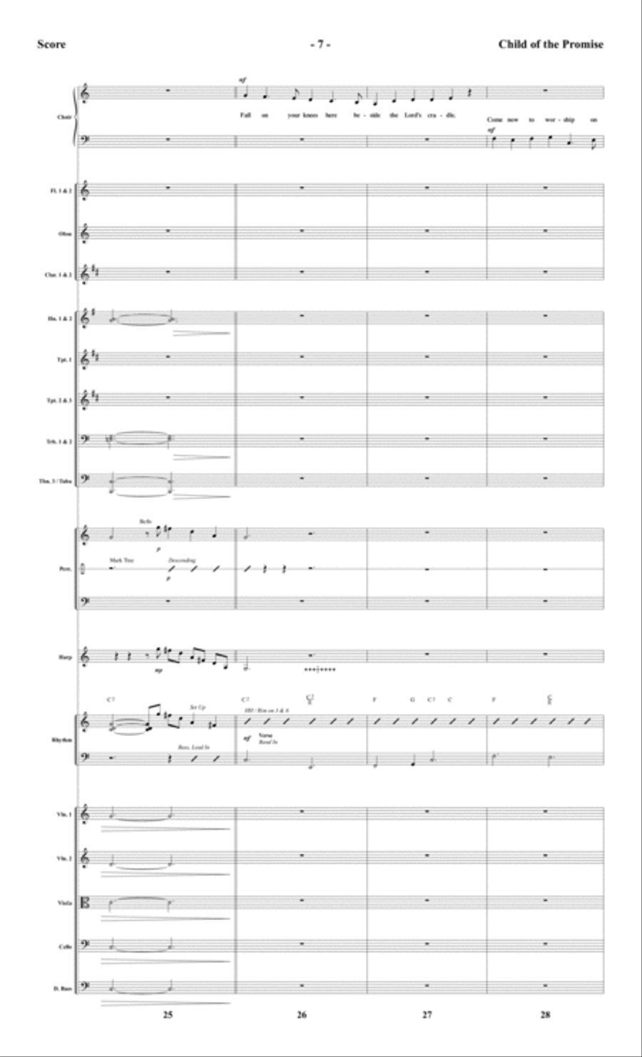 Child of the Promise - Orchestral Score and Parts Choir scores gallery preview page 9