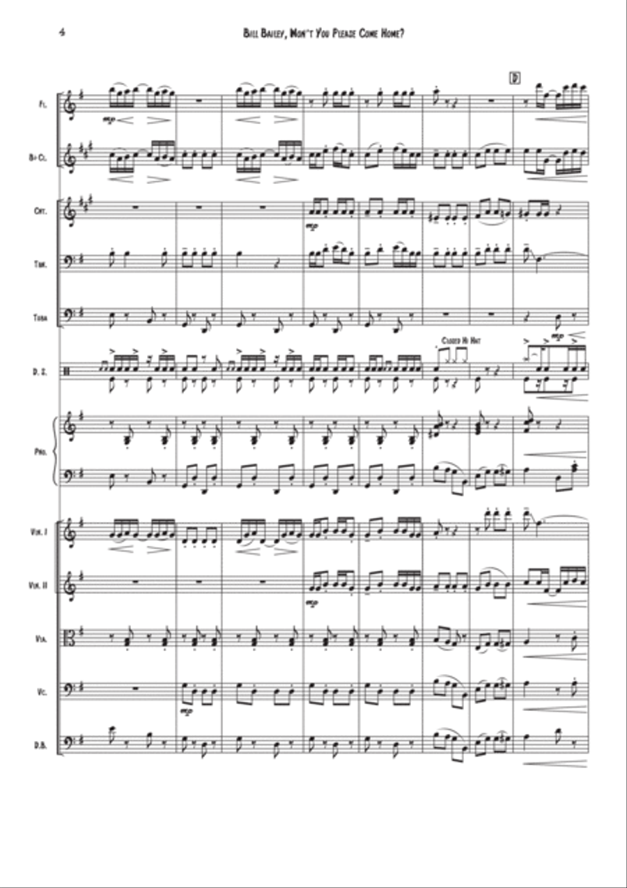 Bill Bailey, Won't You Please Come Home? Clarinet scores gallery preview page 6