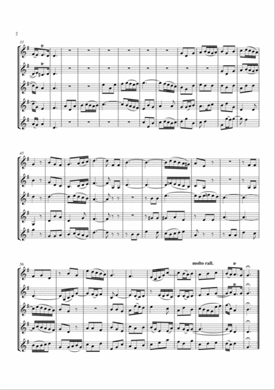 Gloria in Excelsis Deo, Cantata #191 Piccolo Trumpet scores gallery preview page 2