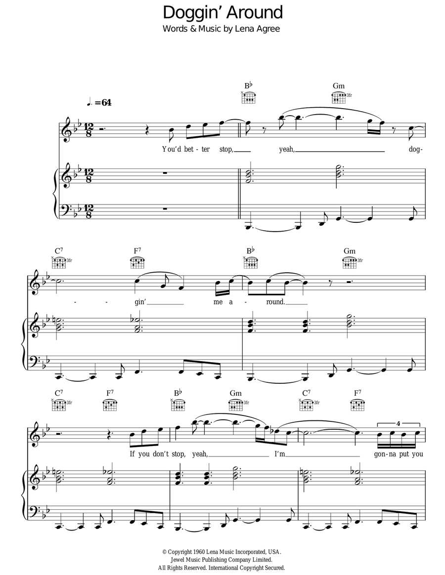 Doggin' Around Doggin' Around Acoustic Guitar scores gallery preview page 1