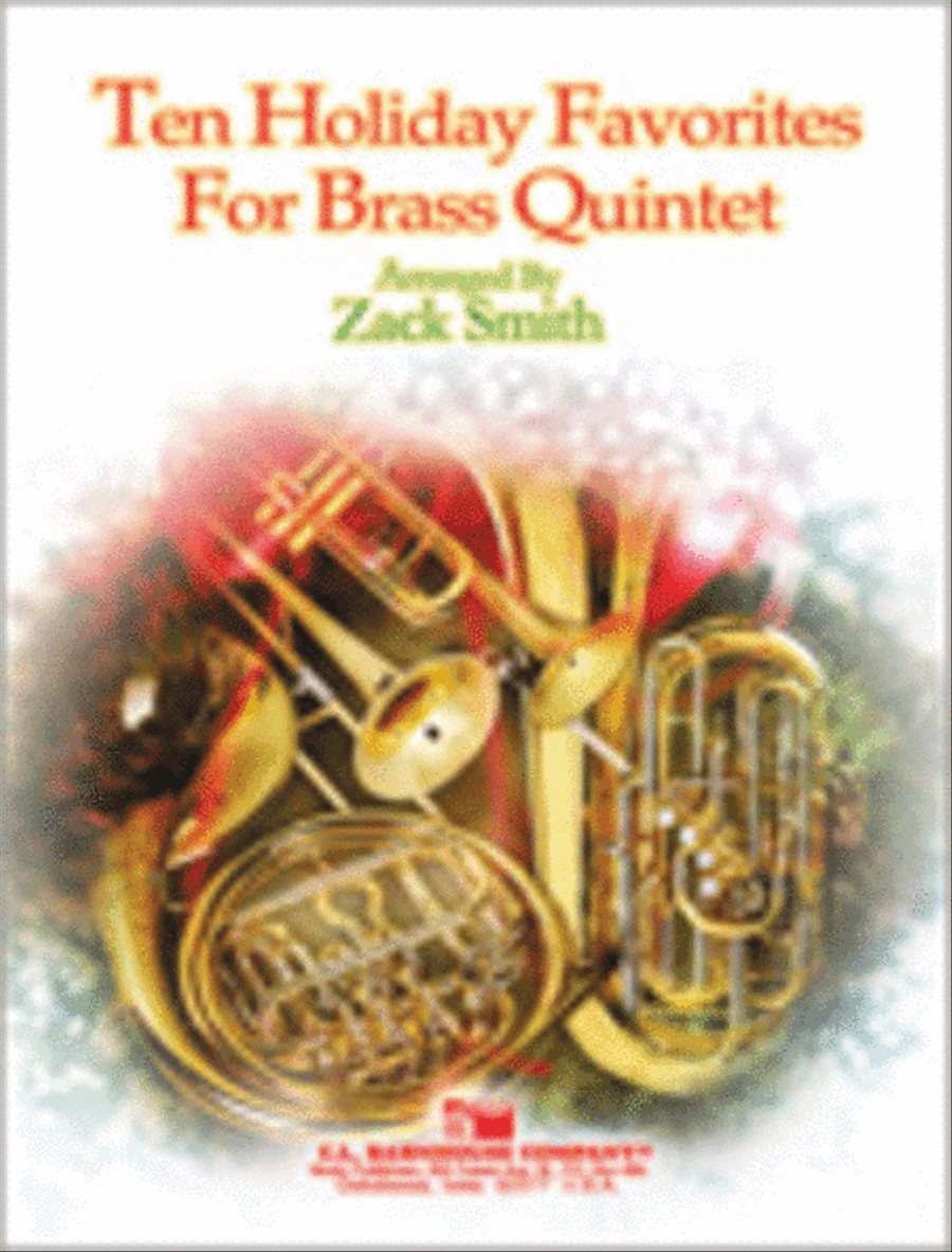 Ten Holiday Favorites for Brass Quintet Brass Quintet scores gallery preview page 1