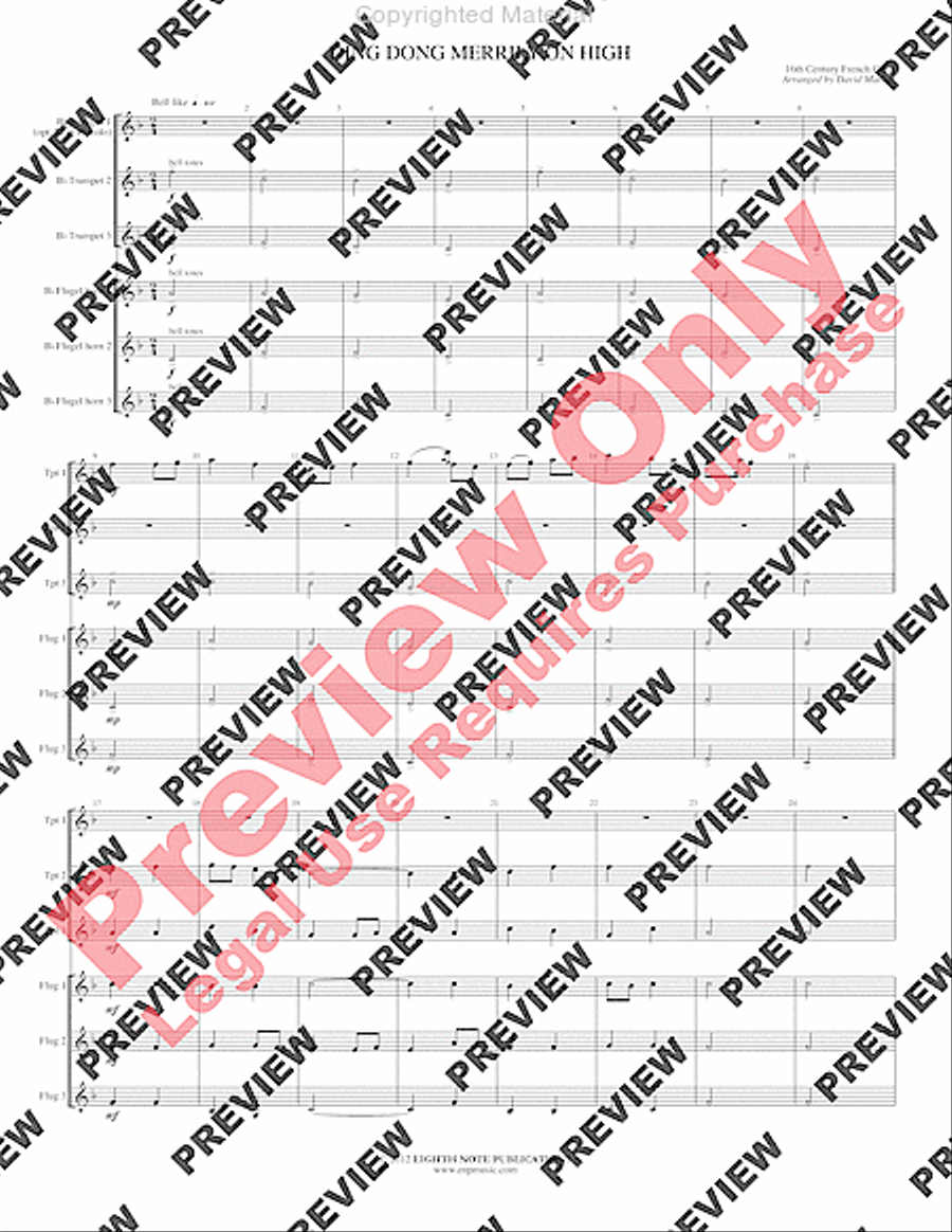 Ding Dong Merrily on High Small Ensemble scores gallery preview page 3