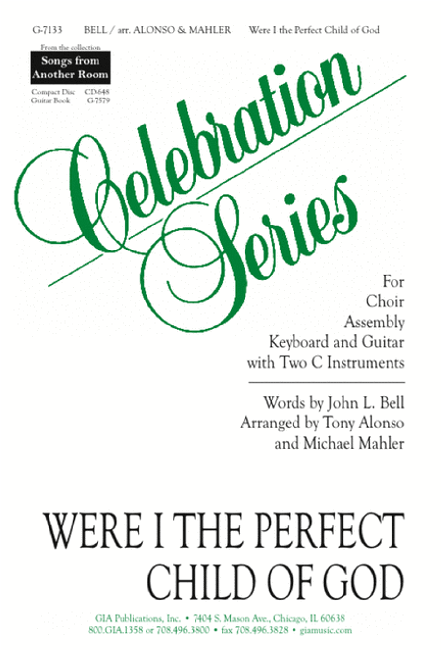 Were I the Perfect Child of God 3-Part scores gallery preview page 1