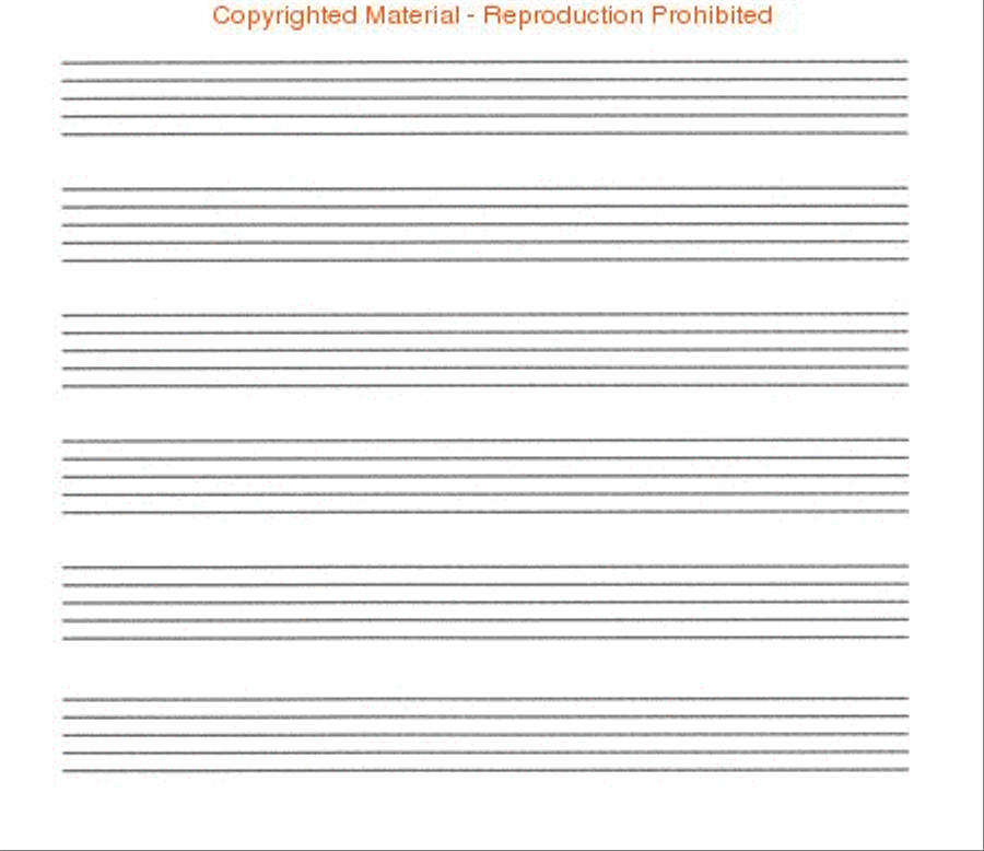 Peters' Blank Music Book (Blue) Choir scores gallery preview page 3