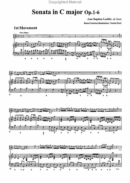 Sonata in C Major, Op. 1-6