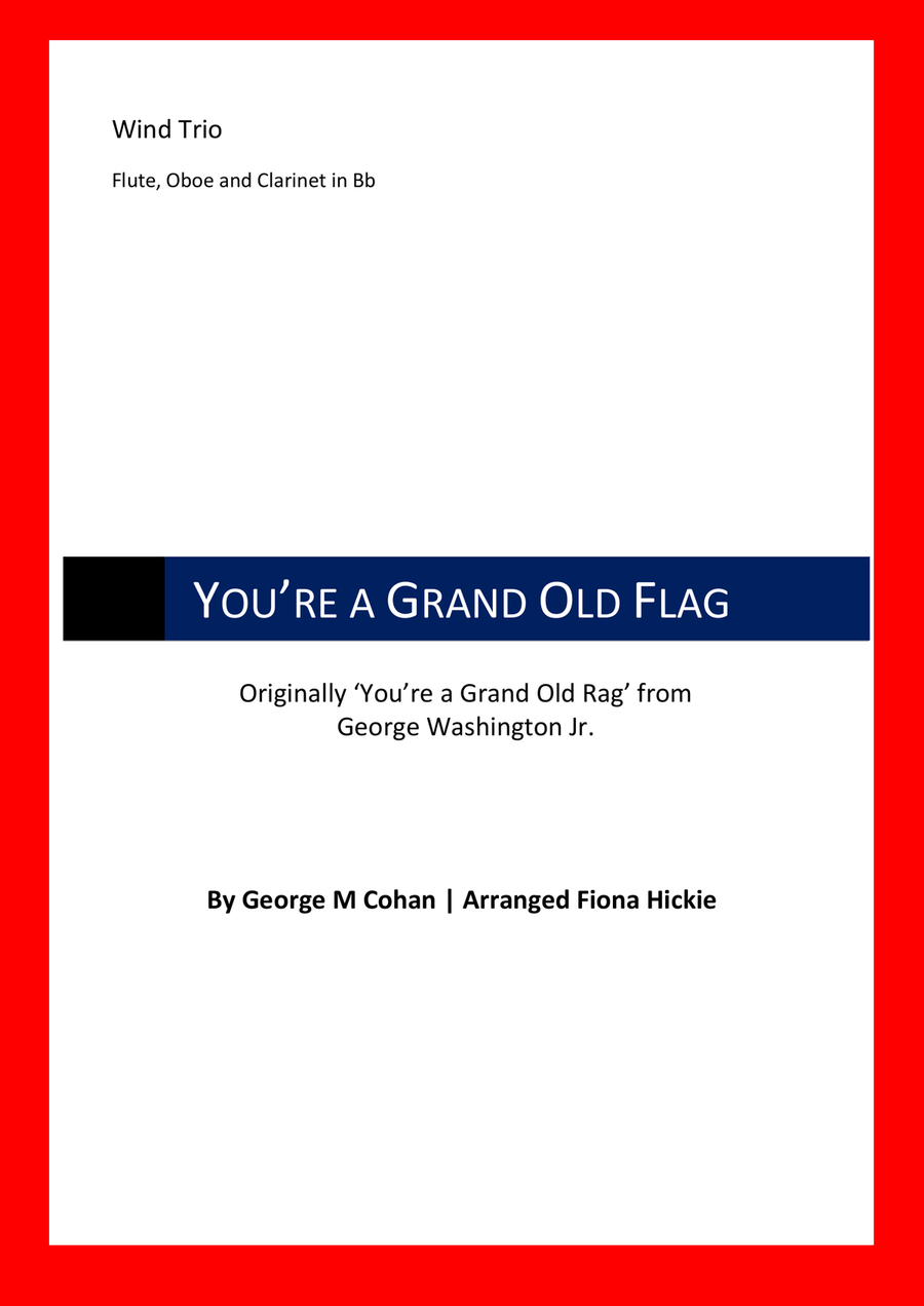 You're a Grand Old Flag Woodwind Trio scores gallery preview page 1