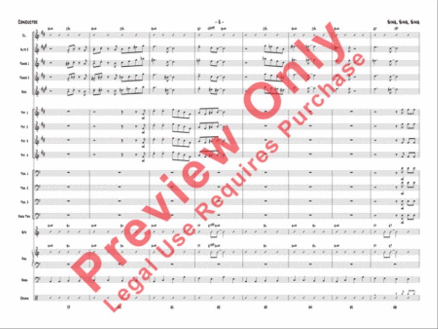 Sing, Sing, Sing Jazz Ensemble scores gallery preview page 11