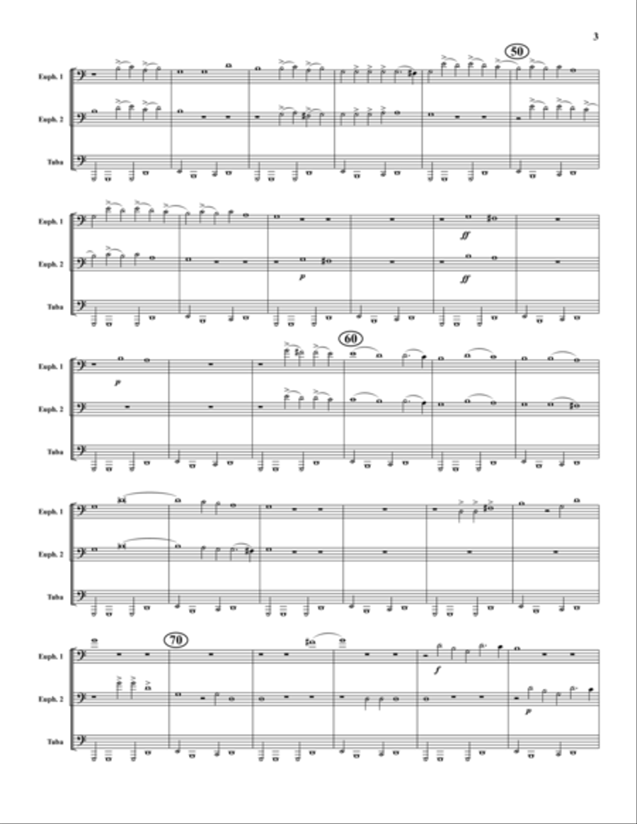 Zefiro Torna Zefiro Torna Brass Trio scores gallery preview page 3