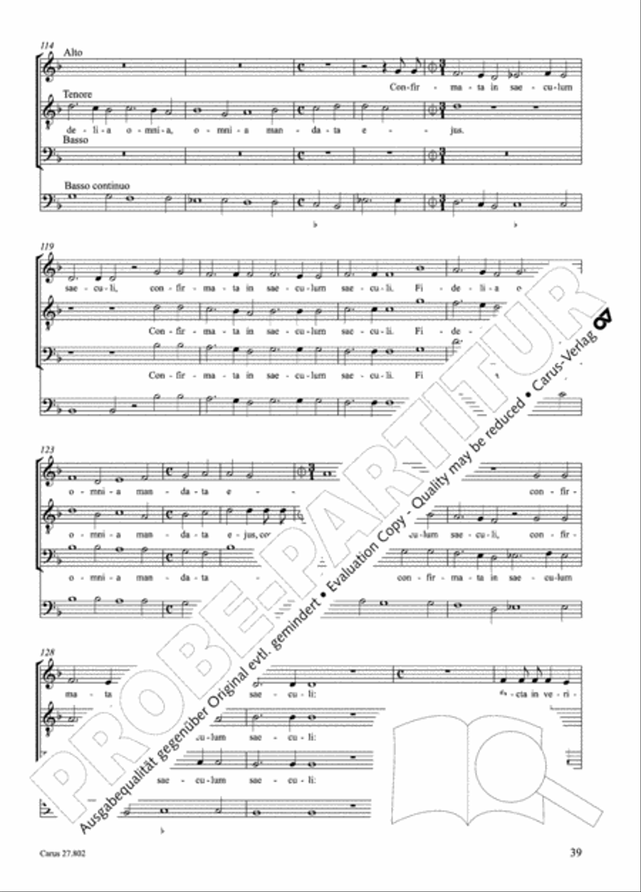 Salmi I (Selva morale e spirituale) Collection / Songbook scores gallery preview page 64