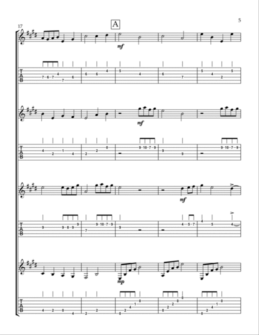 Beauty And The Beast Guitar scores gallery preview page 5