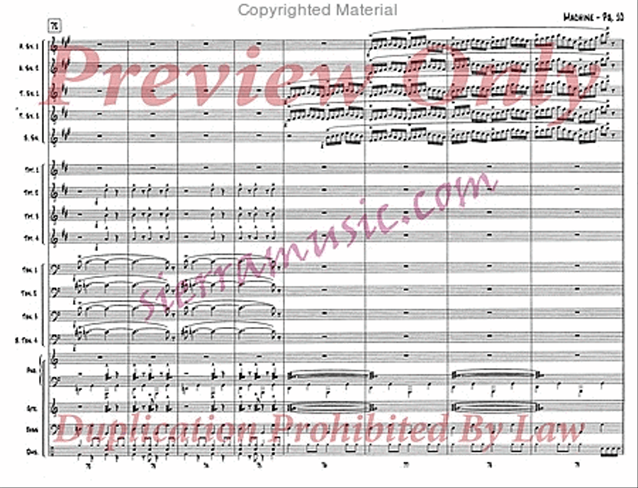 Machine Big Band scores gallery preview page 11
