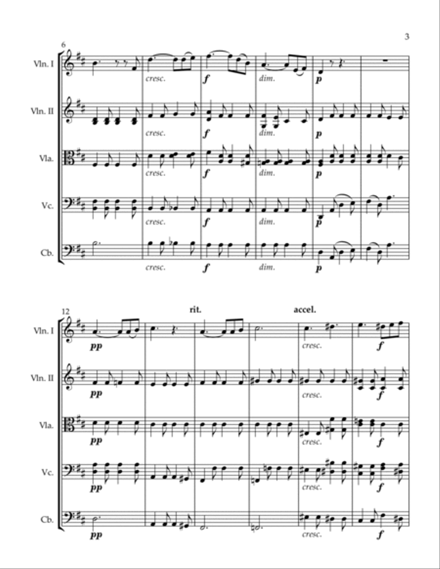 Abendgedanken Abendgedanken String Orchestra scores gallery preview page 3