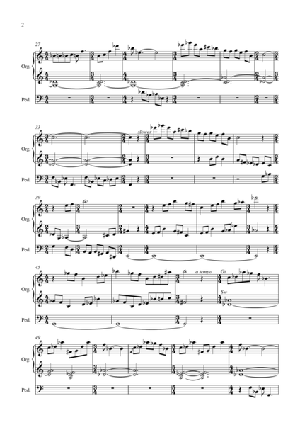 Movements for Organ 2. Dialogue between the sesquialtera and flutes, for Organ
