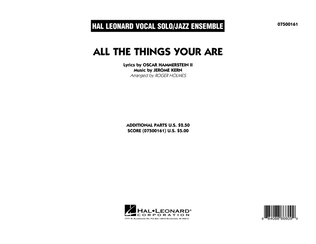 Book cover for All The Things You Are - Full Score