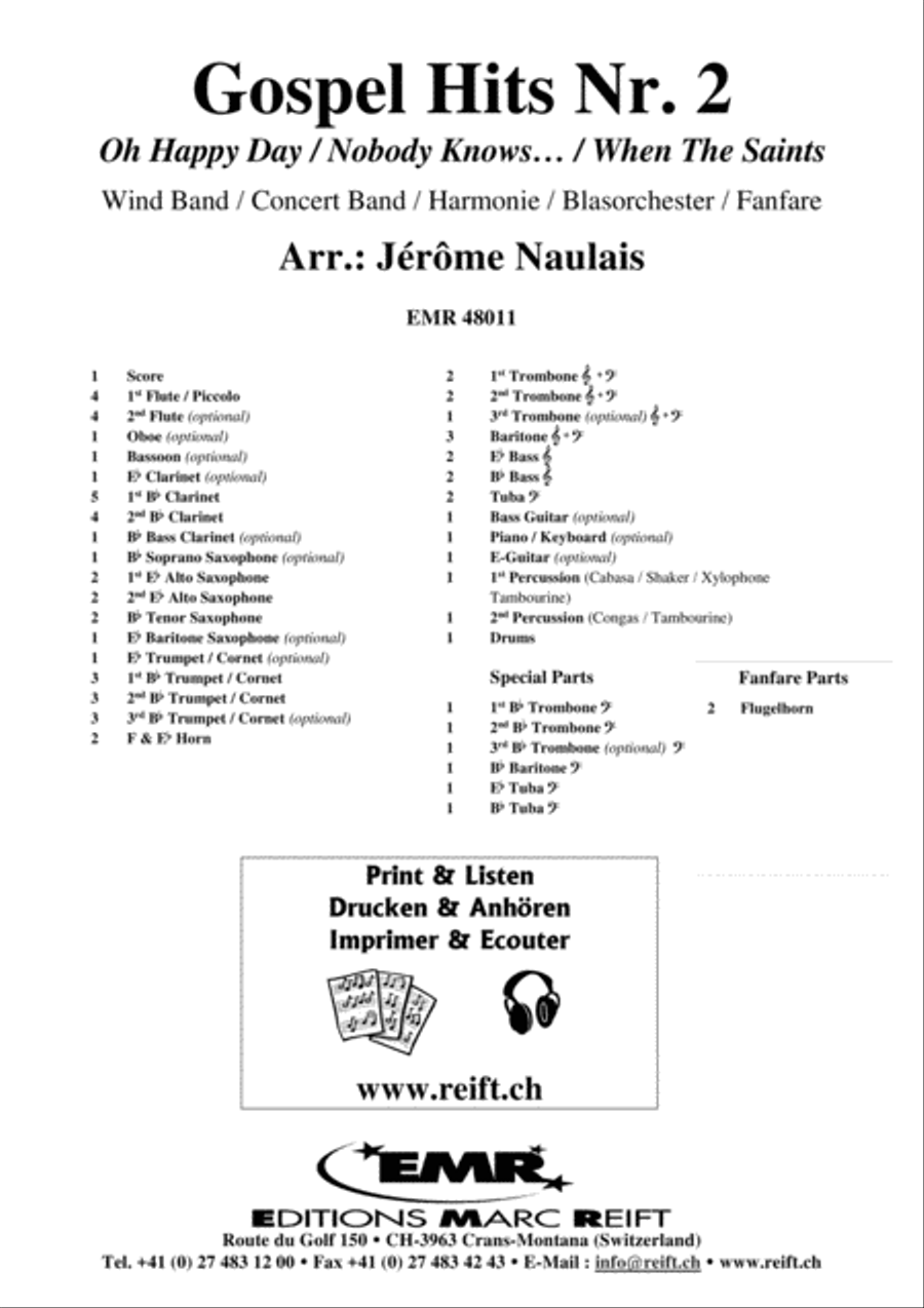Gopsel Hits No. 2 Concert Band scores gallery preview page 2