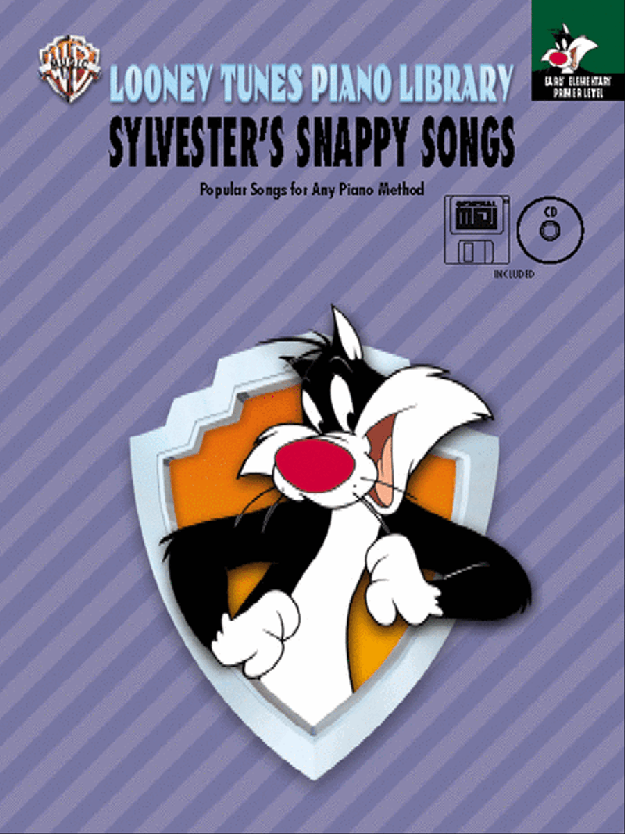 Sylvester's Snappy Songs Looney Tunes Piano Library Primer Level With CD and MIDI Disk Included Easy Piano scores gallery preview page 1