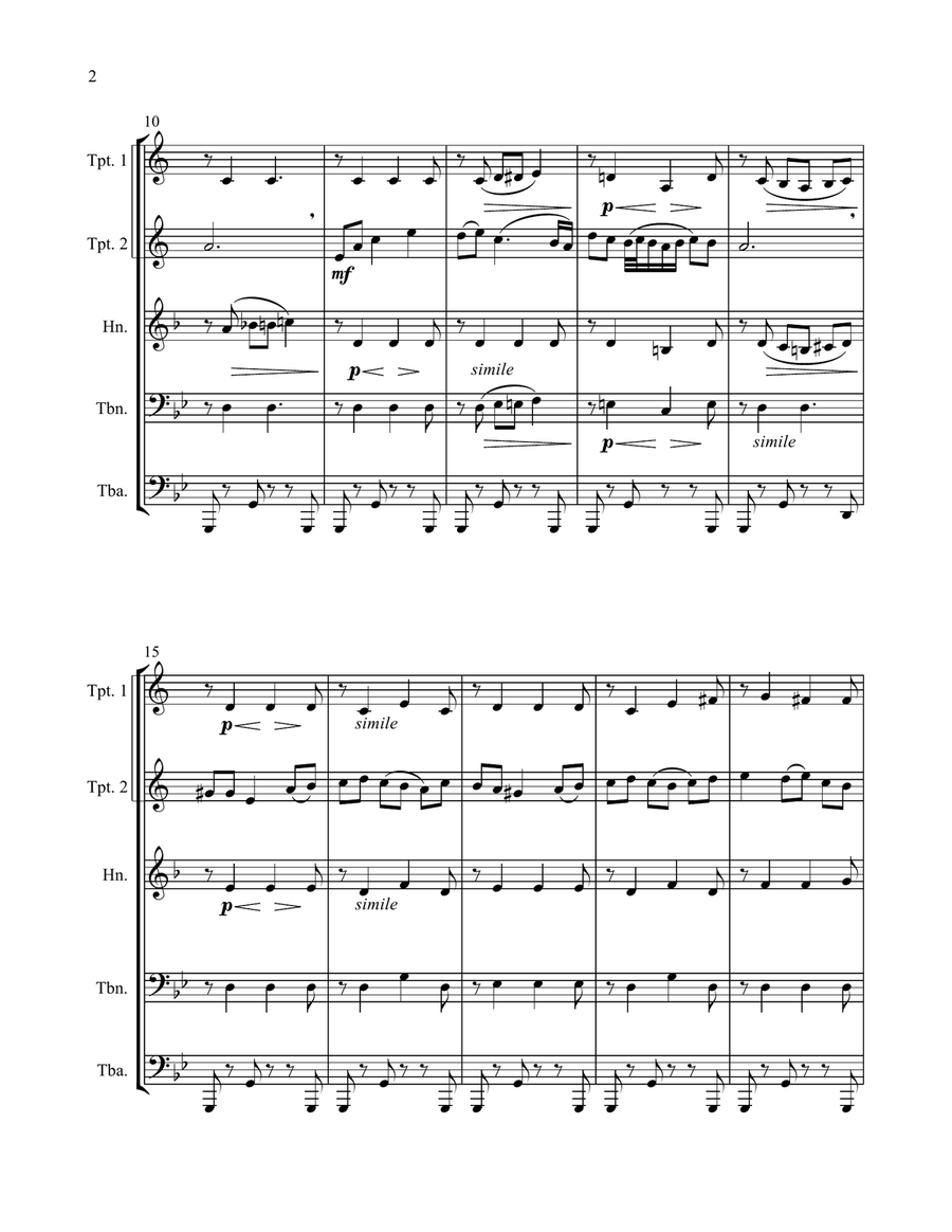 What Great Wonder Is This Brass Ensemble scores gallery preview page 5