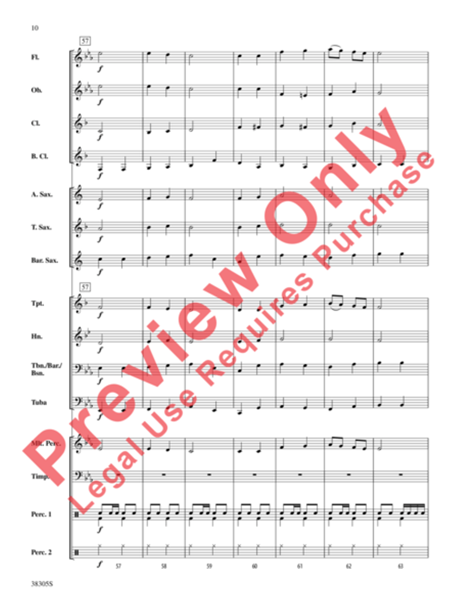 A Star-Spangled March A Star-Spangled March Concert Band scores gallery preview page 11
