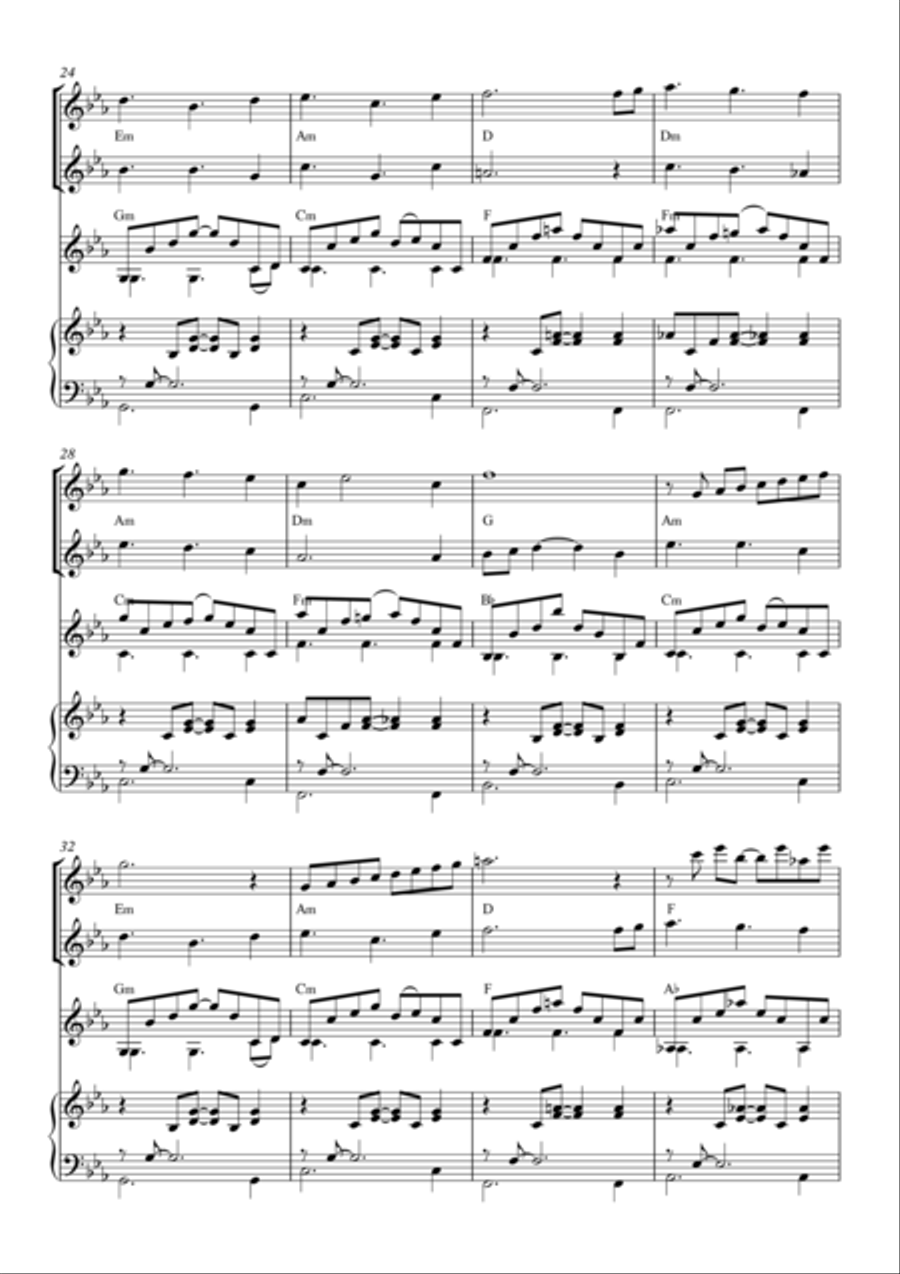 Instrumental Interlude 2'02 for 2 flutes, guitar and/or piano by Simon Peberdy image number null