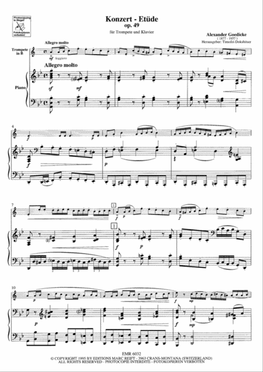 Konzert-Etude Cornet scores gallery preview page 4