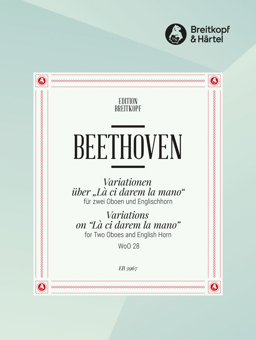 Variations on “Là ci darem la mano” from Mozart’s “Don Giovanni” WoO 28 Score scores gallery preview page 1