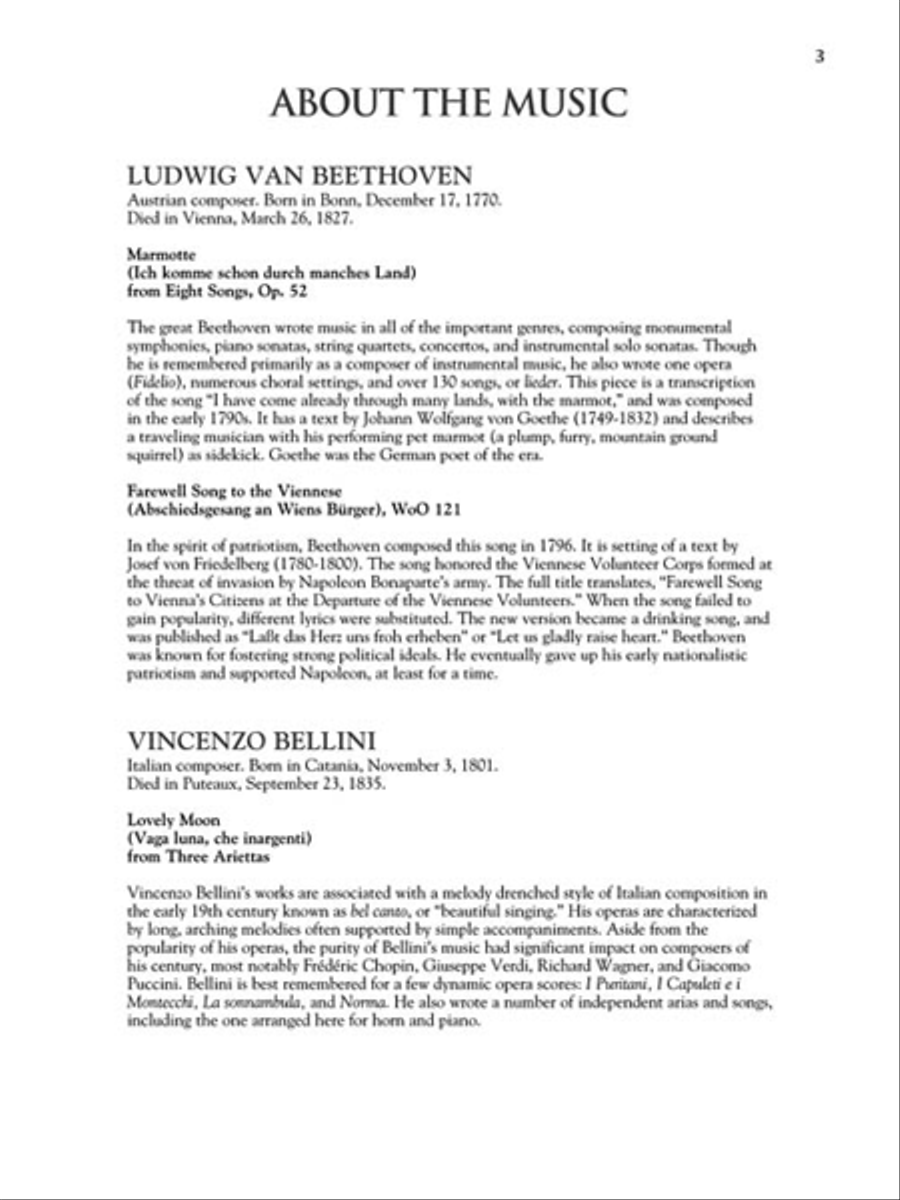 The Horn Collection – Easy to Intermediate Level Horn scores gallery preview page 3