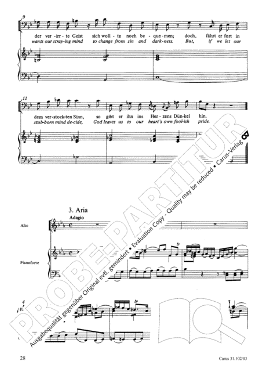 Lord God, your eyes are seeing truth in trusting (Herr, deine Augen sehen nach dem Glauben) ATB scores gallery preview page 29