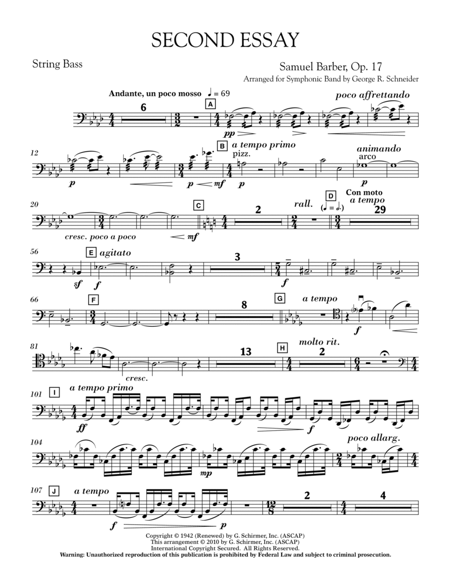 Second Essay - Timpani Second Essay - Timpani Concert Band scores gallery preview page 1