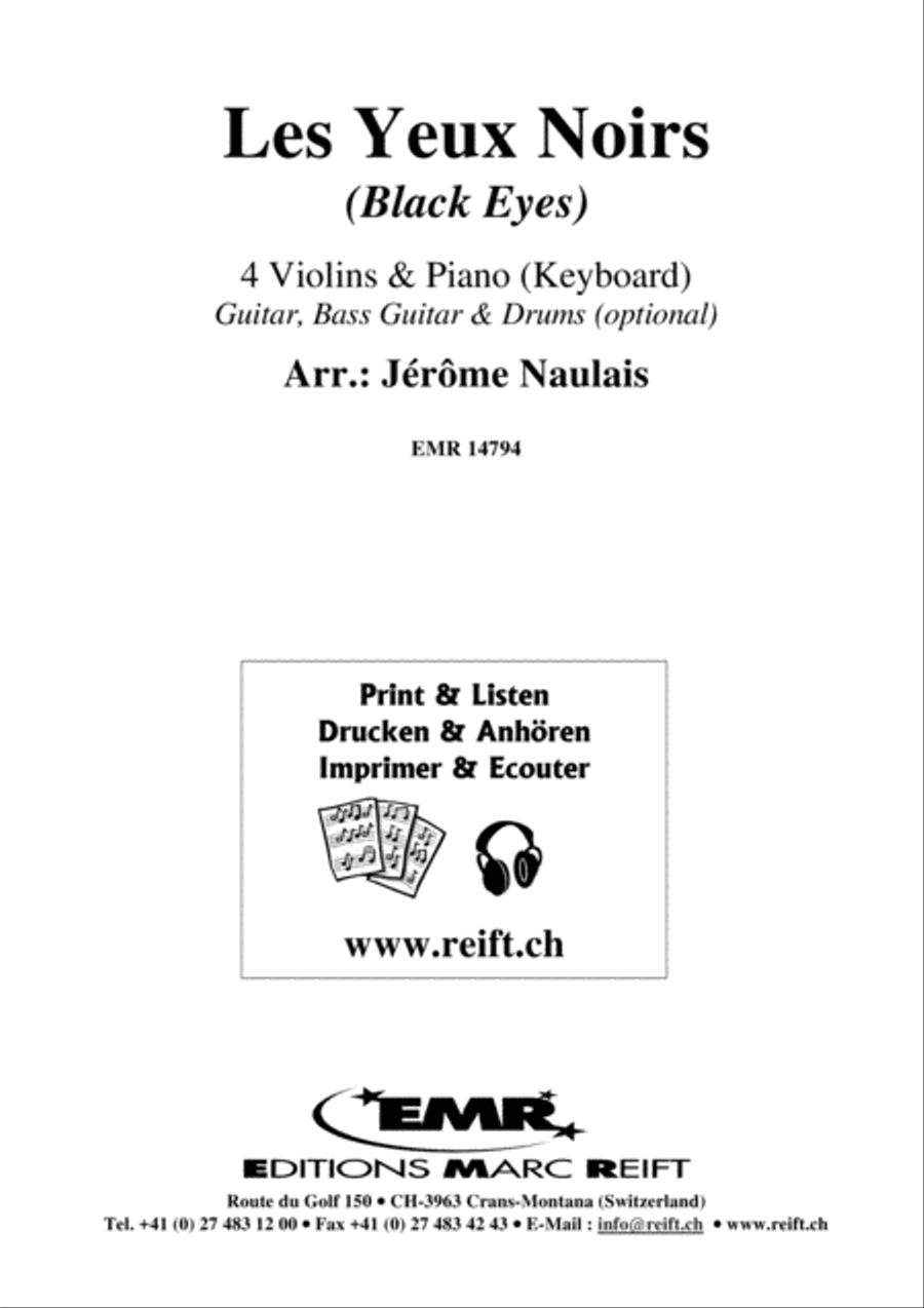 Les Yeux Noirs Violin scores gallery preview page 2