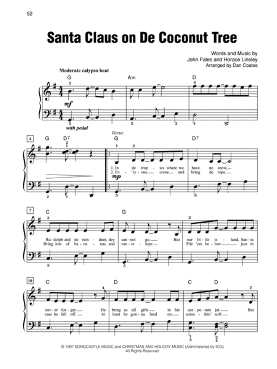 The Hilarious Holiday Songbook Easy Piano scores gallery preview page 5