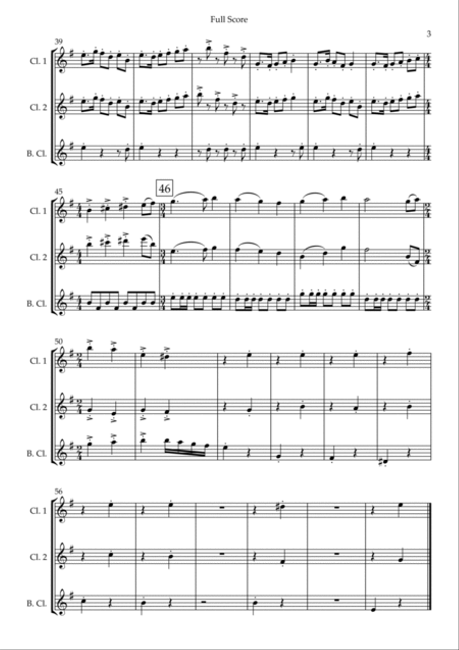 The Medallion Calls The Medallion Calls Woodwind Trio scores gallery preview page 3