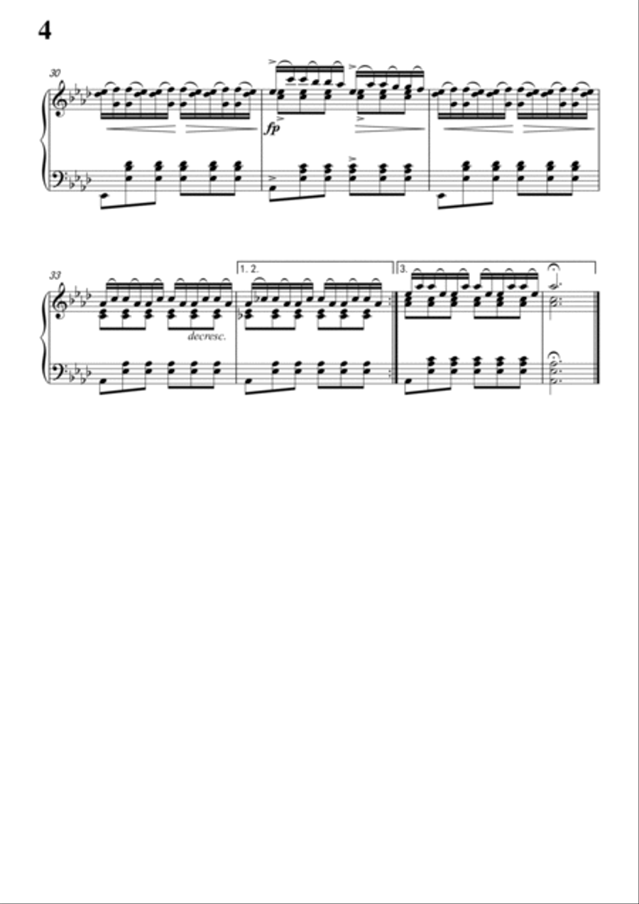Schubert-Auf dem Wasser zu singen inbA for Vocal and Piano Voice scores gallery preview page 5