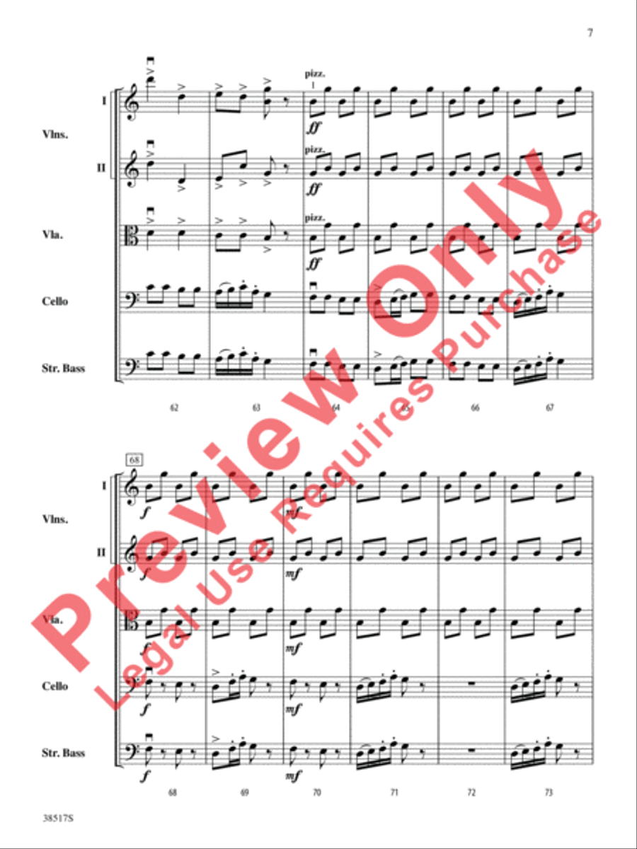 Serenade for Strings String Orchestra scores gallery preview page 8