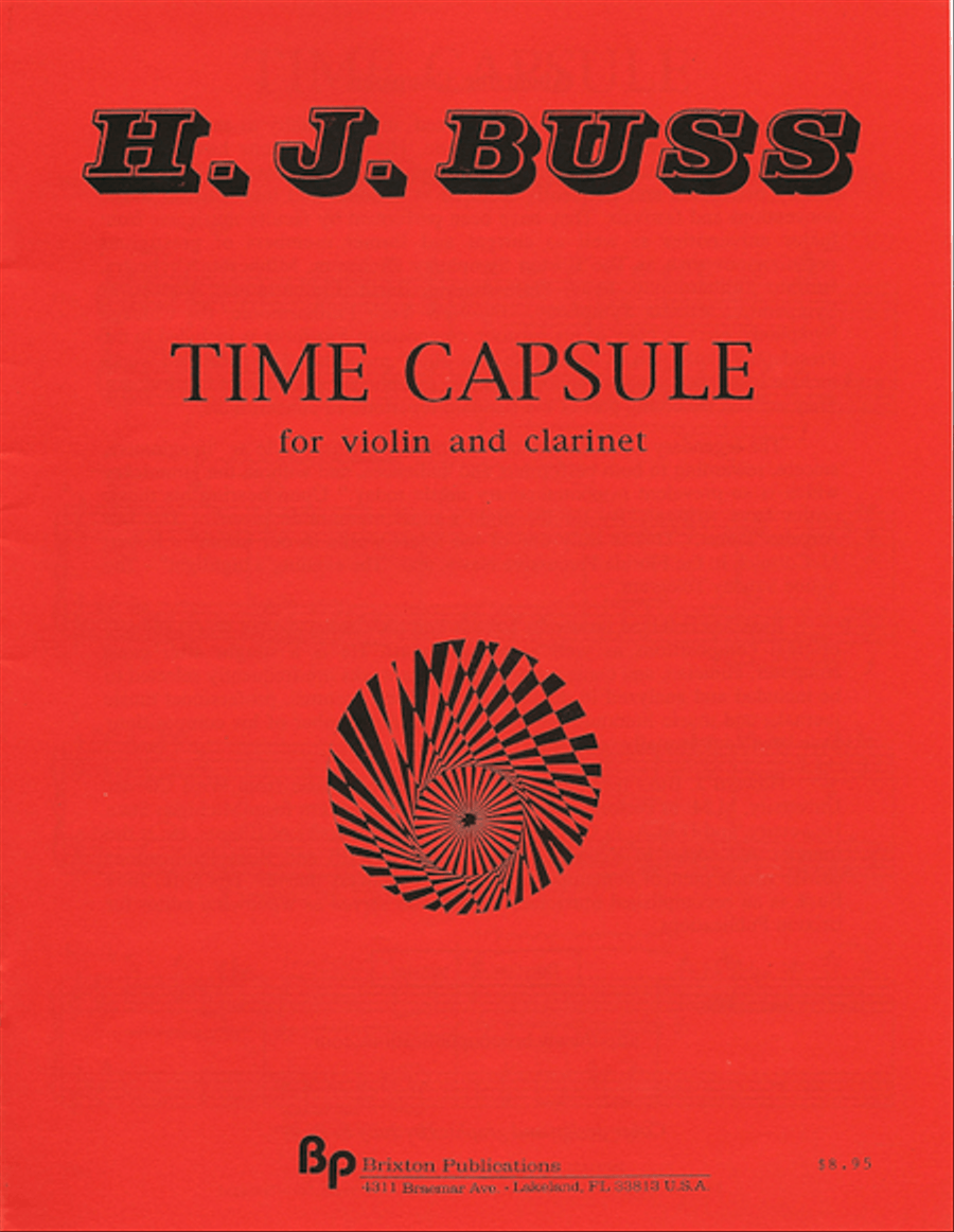 Time Capsule Clarinet scores gallery preview page 1
