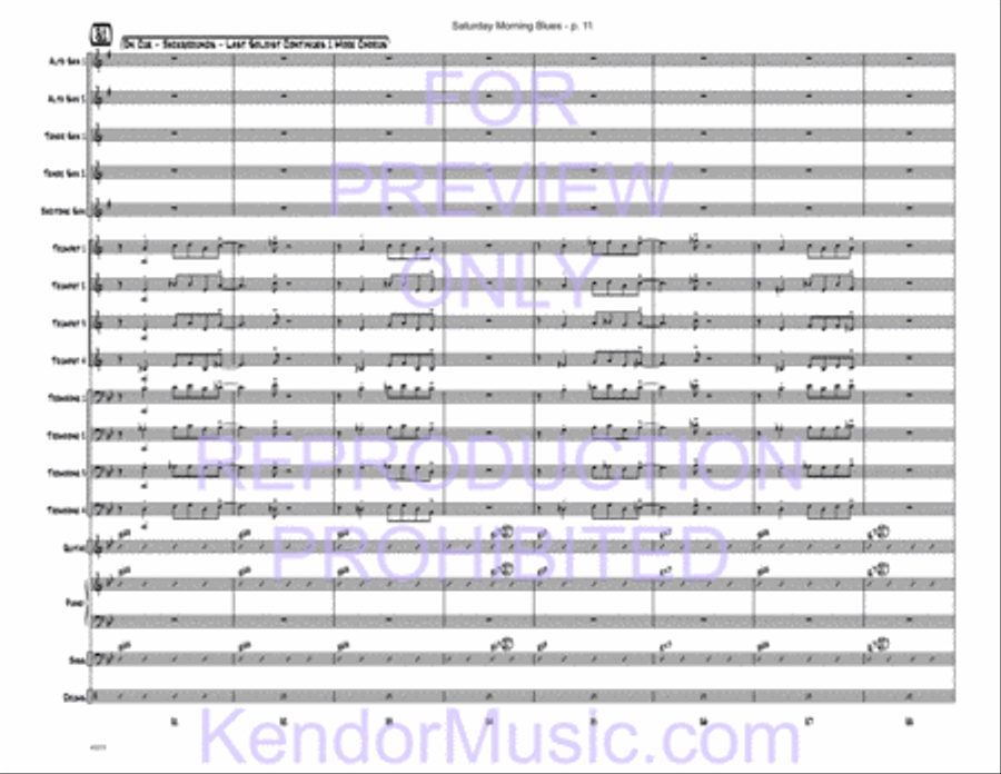 Saturday Morning Blues Saturday Morning Blues Jazz Ensemble scores gallery preview page 12