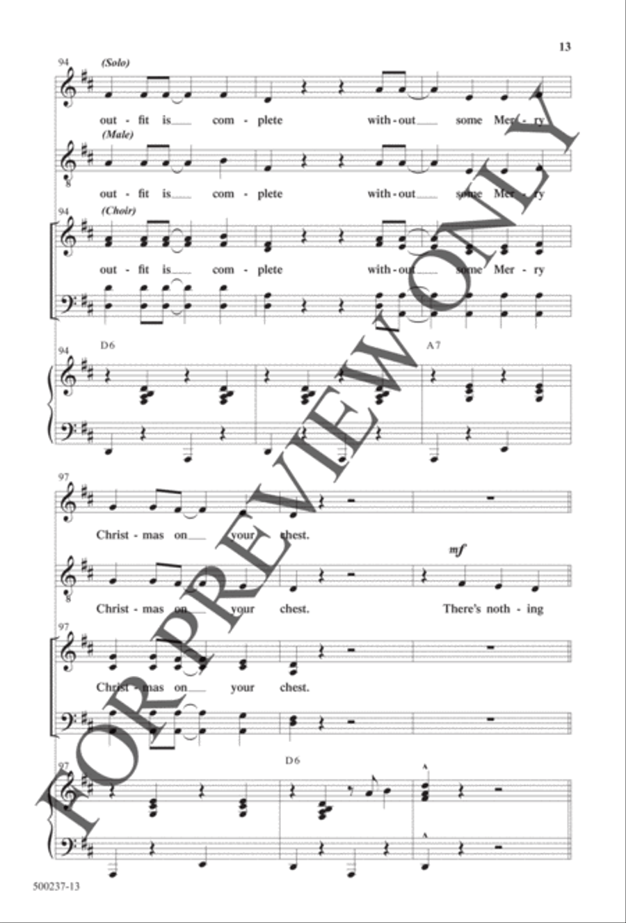 The Ugly Christmas Sweater Song - Anthem 4-Part scores gallery preview page 13