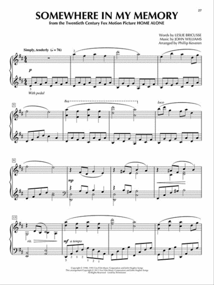 Christmas at the Movies Piano Solo scores gallery preview page 5