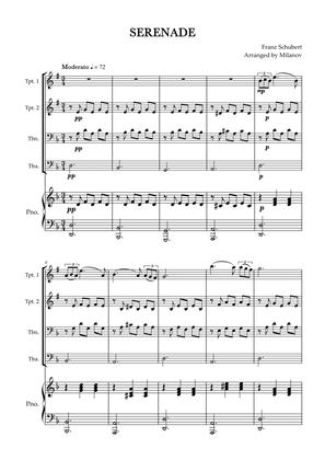 Serenade | Schubert | Brass Quartet | Piano