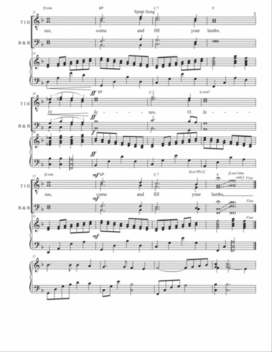 Spirit Song TTBB scores gallery preview page 3