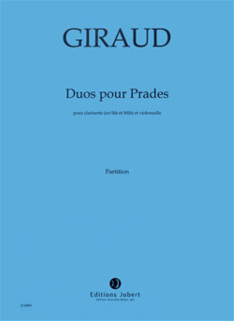Duos pour Prades Clarinet scores gallery preview page 1