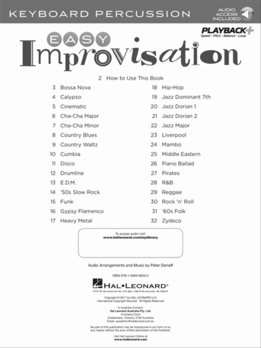 Easy Improvisation Percussion scores gallery preview page 2