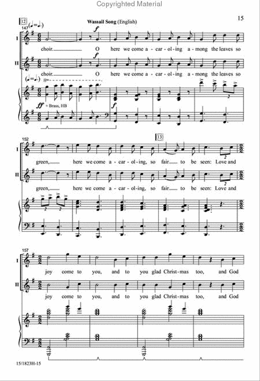 A Garland of Carols 2-Part scores gallery preview page 15