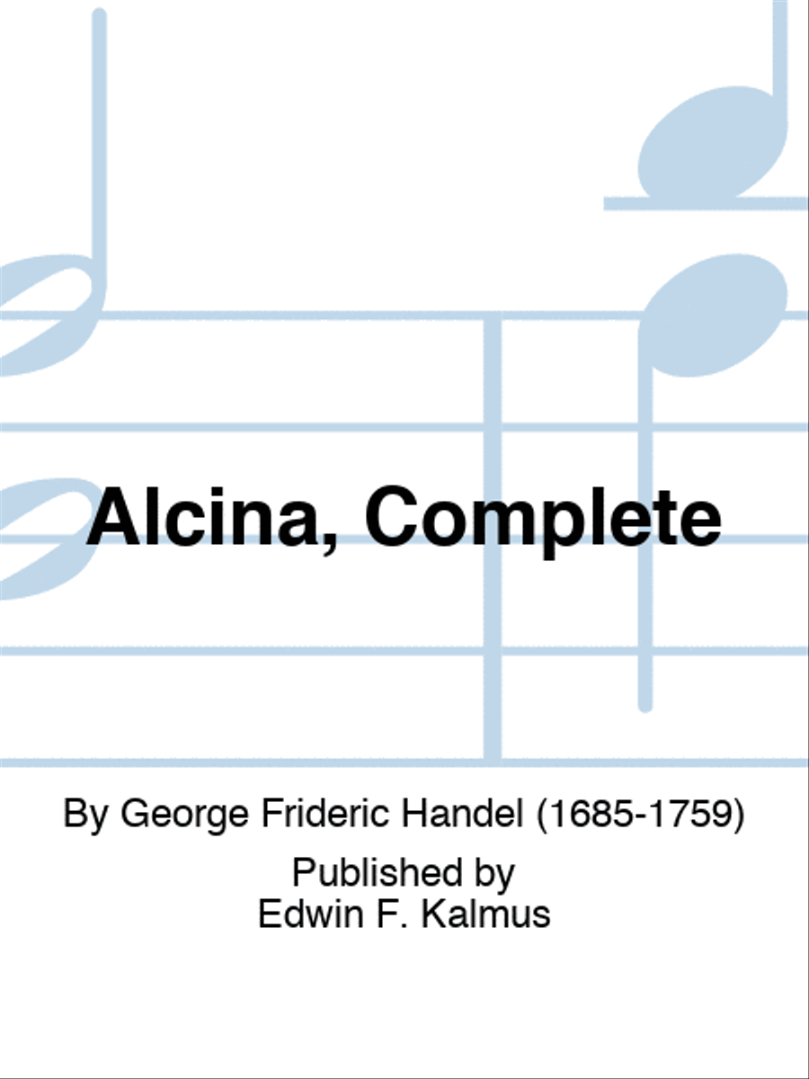 Alcina, Complete Alcina, Complete Cello Solo scores gallery preview page 1