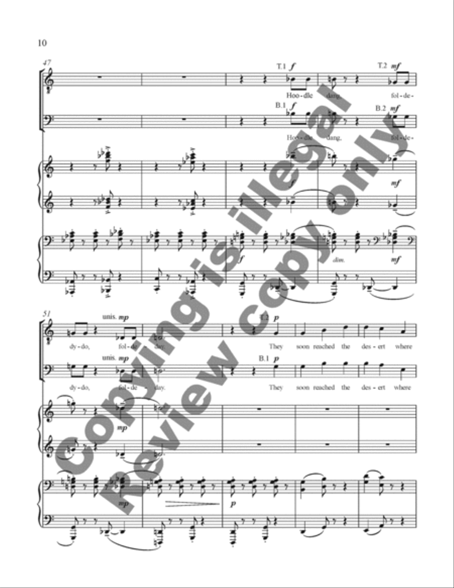 Sweet Betsy Sweet Betsy TTBB scores gallery preview page 9