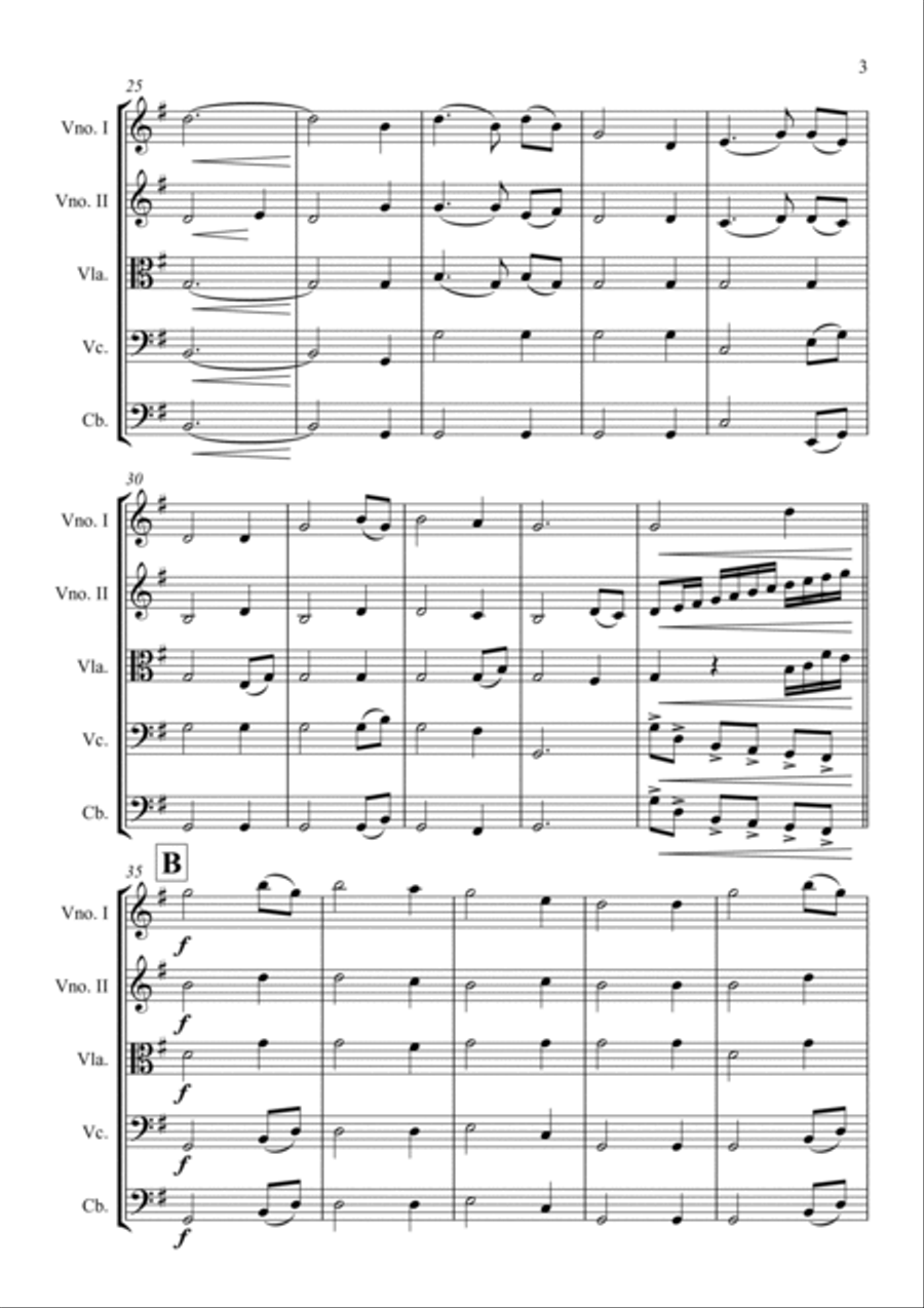 Amazing Grace String Orchestra scores gallery preview page 3