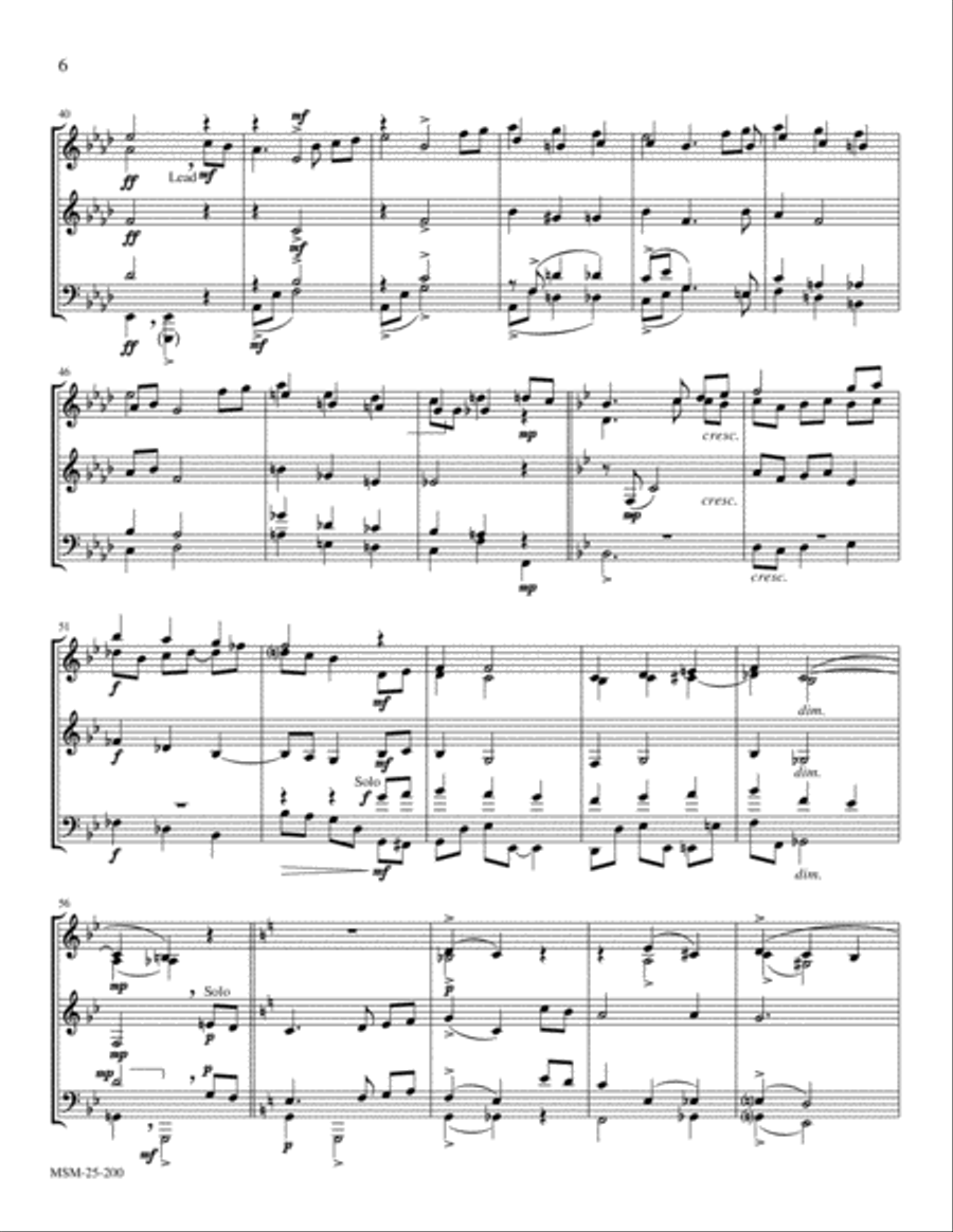 The First Noel (The First Nowell) Brass Quintet scores gallery preview page 3