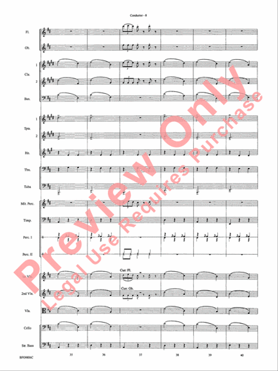 Waltz of the Flowers (from The Nutcracker Suite) Full Orchestra scores gallery preview page 11